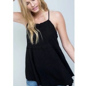 Black Fashion Tank Top
